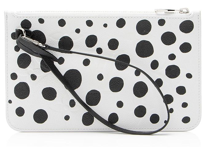 Pochette Neverfull MM Monogram Empreinte Gigante Louis Vuitton x YK Nero - vista 3