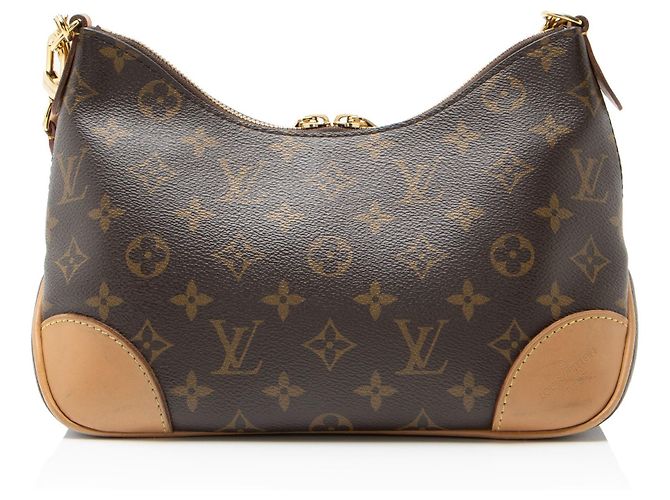 Borsa a Spalla Boulogne NM in Tela Monogram Louis Vuitton Marrone - vista 3