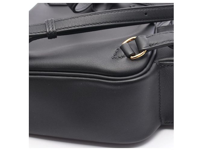 Hermès Kelly Jump Leder Rucksack Schwarz - Ansicht 2