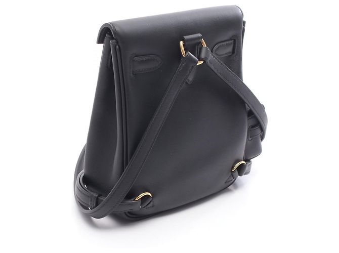 Hermès Kelly Jump Leder Rucksack Schwarz - Ansicht 5