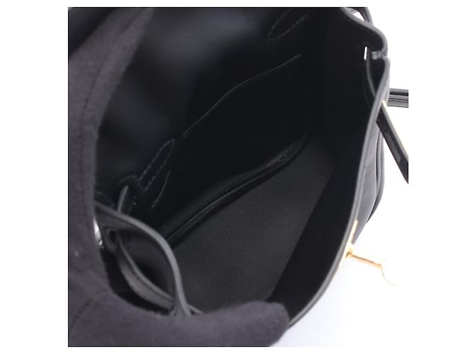 Hermès Kelly Jump Leder Rucksack Schwarz - Ansicht 6