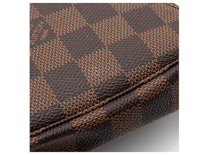 Mini Pochette Accessori Damier Ebene Louis Vuitton Marrone - vista 10