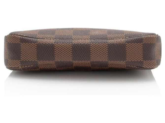 Mini Pochette Accessori Damier Ebene Louis Vuitton Marrone - vista 4