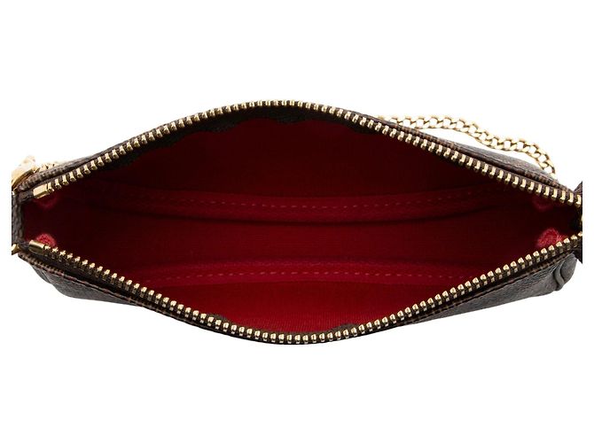 Mini Pochette Accessori Damier Ebene Louis Vuitton Marrone - vista 7