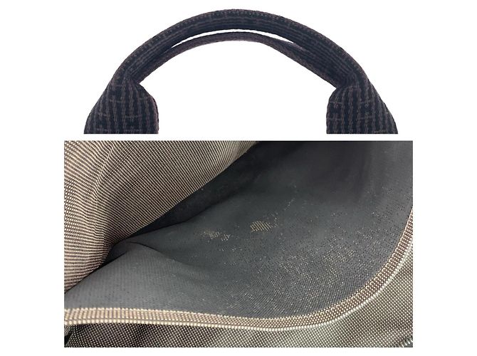 Hermès Hermes Canvas Herline MM Tote Bag Grey - view 6