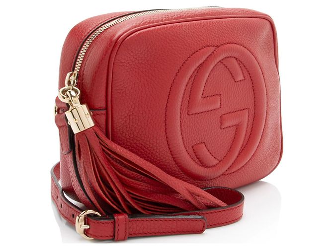Borsa Disco Soho in pelle Gucci Rosso - vista 2