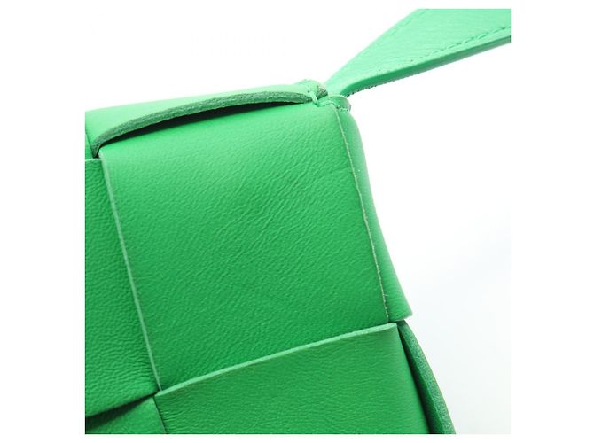 Borsa Mini Candy Cassette in Pelle Bottega Veneta Verde - vista 2