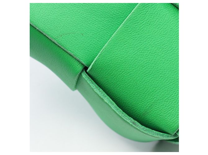 Borsa Mini Candy Cassette in Pelle Bottega Veneta Verde - vista 7