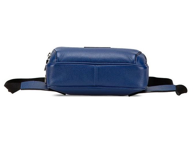 Borsa a vita in pelle Taiga Louis Vuitton Nero Blu - vista 3