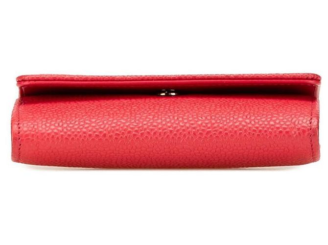 Timeless Tarjetero de caviar Chanel Coco Mark Roja - vista 3
