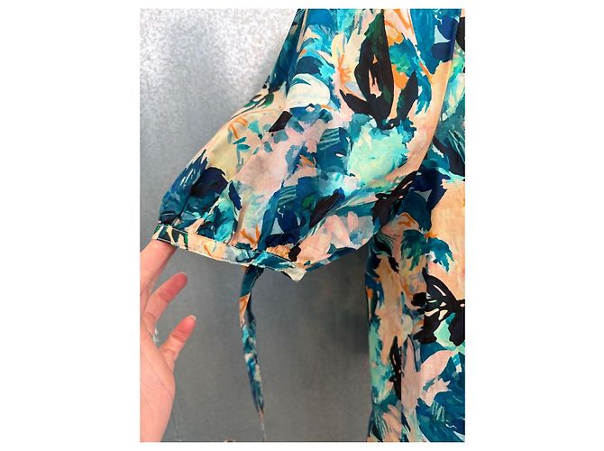 Blusa Ulla Johnson Viennne Azul de Algodón - vista 10