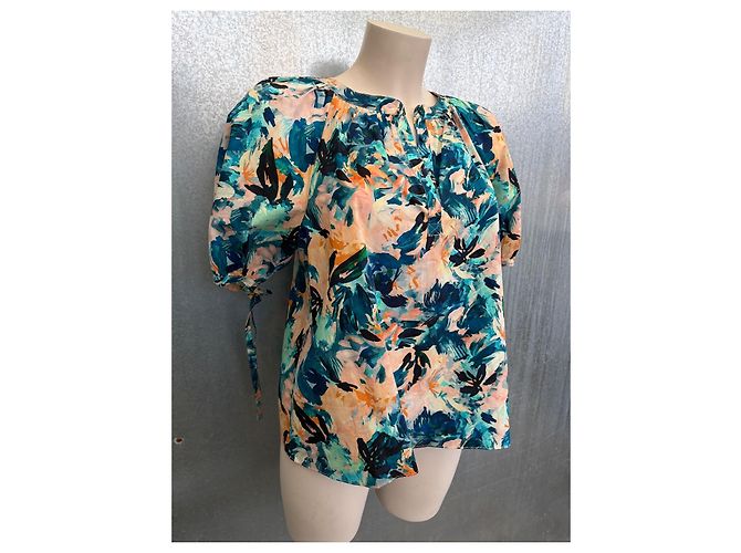 Blusa Ulla Johnson Viennne Azul de Algodón - vista 2