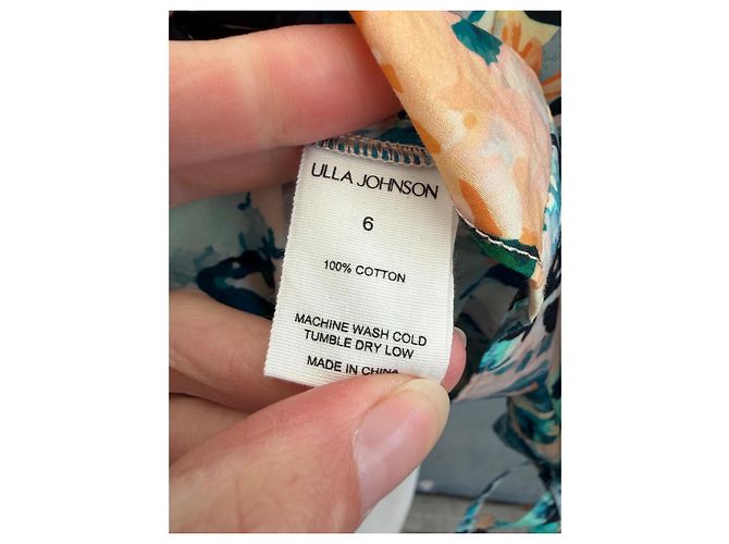 Blusa Ulla Johnson Viennne Azul de Algodón - vista 4