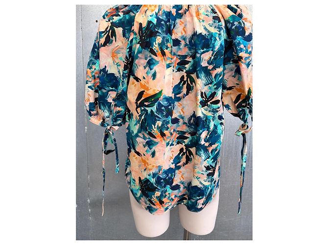 Blusa Ulla Johnson Viennne Azul de Algodón - vista 5