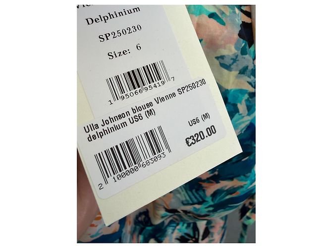 Blusa Ulla Johnson Viennne Azul de Algodón - vista 7