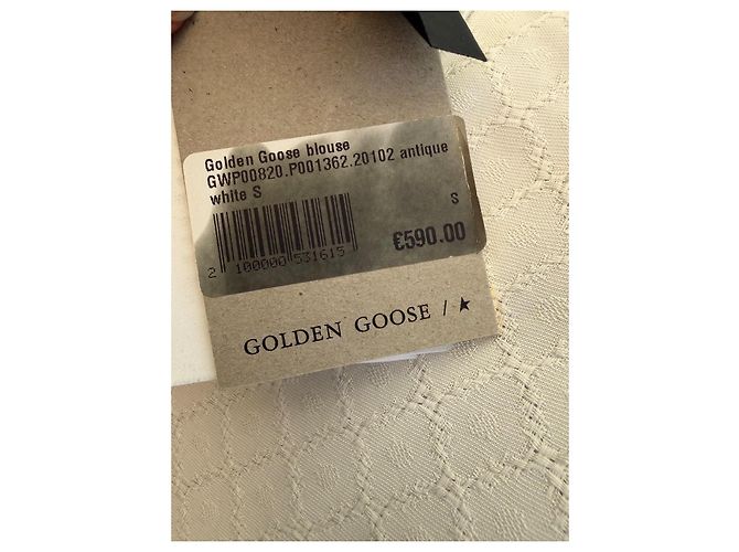 Golden Goose Batilda Bluse Weiß mit Strass und Viscose - Ansicht 8