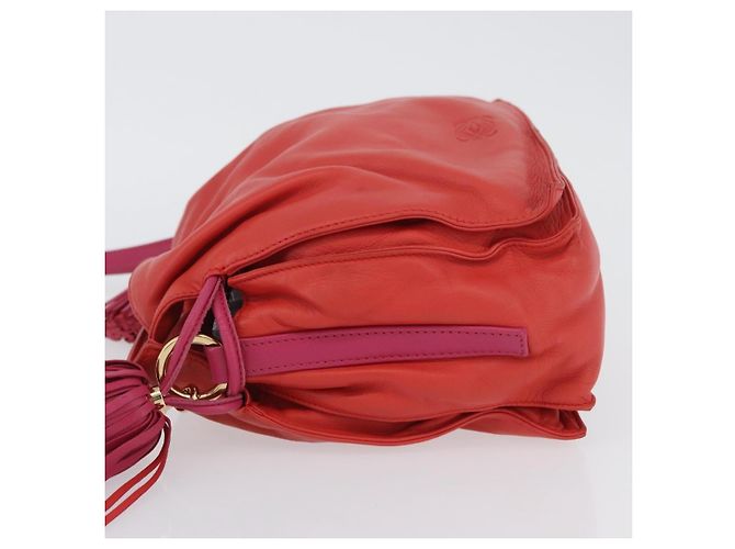 Loewe Flamenco Leather Small Arancione - vista 3