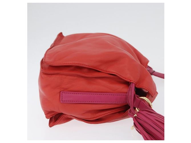 Loewe Flamenco Leather Small Arancione - vista 4