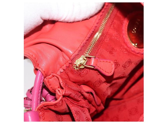 Loewe Flamenco Leather Small Arancione - vista 7