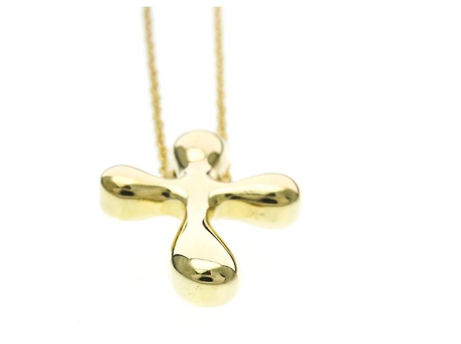 Tiffany & Co Collana Croce in Oro 18K Tiffany D'oro - vista 4