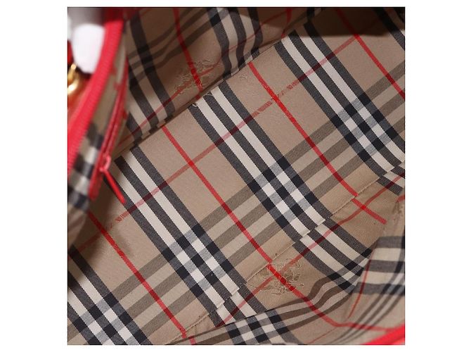 Burberry Vintage Leather Rosso - vista 5