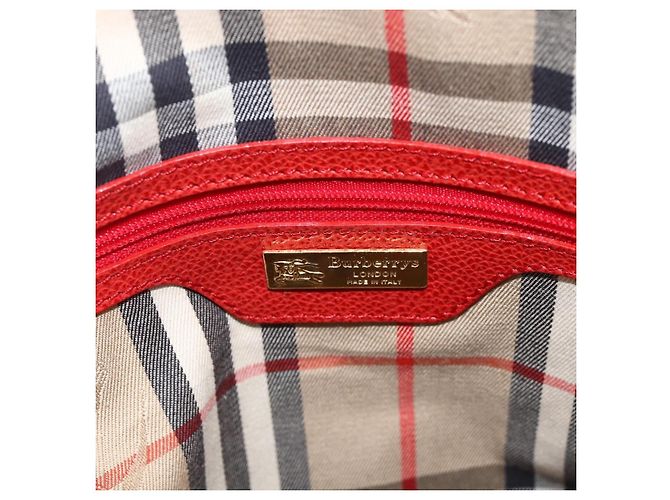 Burberry Vintage Leather Rosso - vista 6