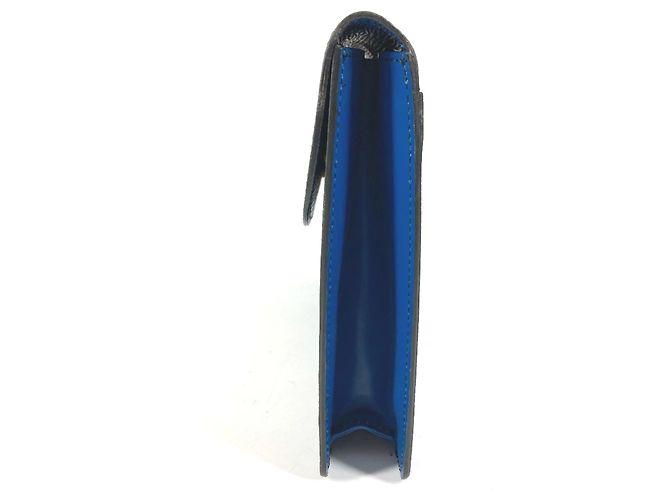 Clutch Flap Montaigne Epi Louis Vuitton Blu - vista 3