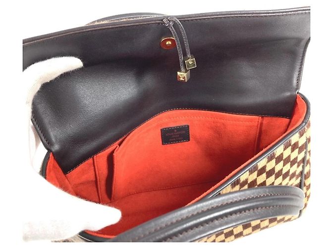 Louis Vuitton Damier Sauvage Lion Flap Tote Bag Brown - view 14