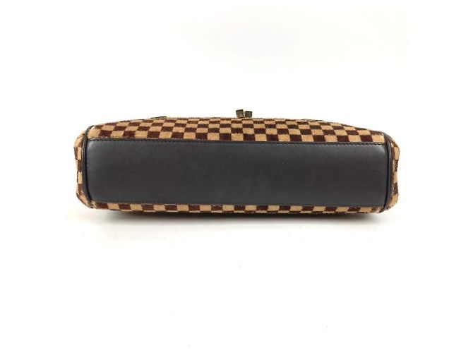 Louis Vuitton Damier Sauvage Lion Flap Tote Bag Brown - view 6
