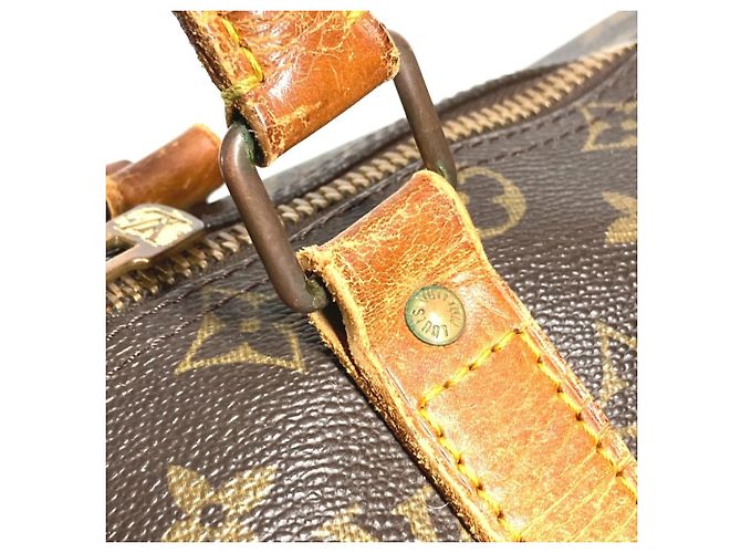 Borsa Keepall 45 Monogram Louis Vuitton Marrone Monogramma - vista 13