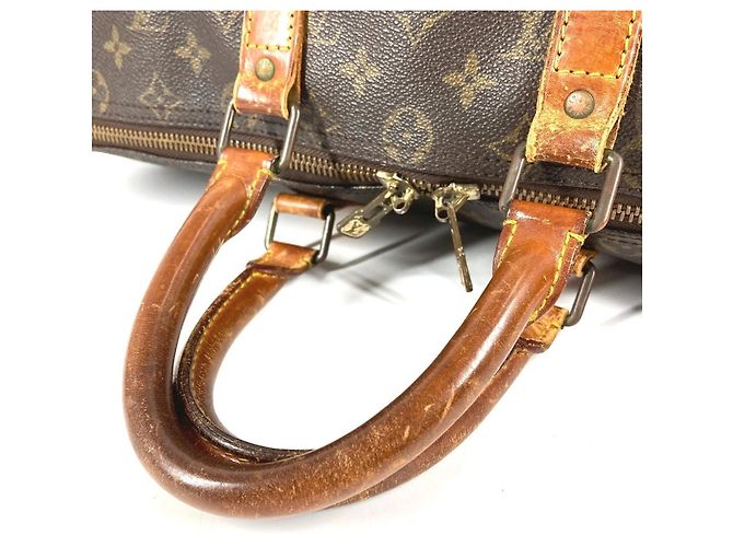 Borsa Keepall 45 Monogram Louis Vuitton Marrone Monogramma - vista 8