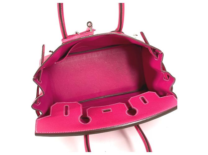Borsa Hermès Birkin 30 Rosa - vista 13