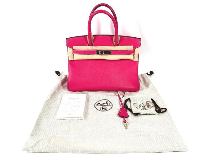 Borsa Hermès Birkin 30 Rosa - vista 18