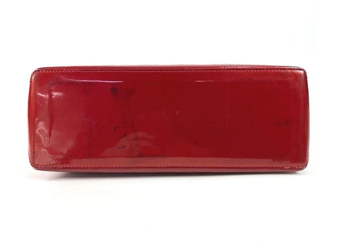 Borsa Louis Vuitton Monogram Vernis Wilshire PM Rosso - vista 3