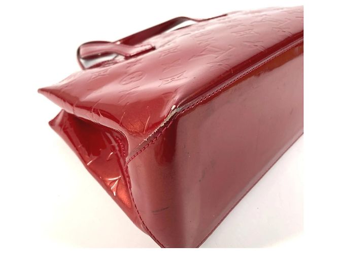 Borsa Louis Vuitton Monogram Vernis Wilshire PM Rosso - vista 6