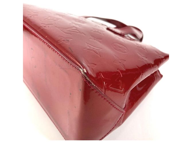 Borsa Louis Vuitton Monogram Vernis Wilshire PM Rosso - vista 7