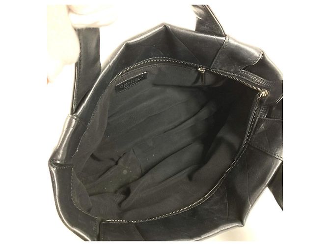 Timeless Bolso tote Chanel CC Logo Coco Mark V-Stitch Negro - vista 10