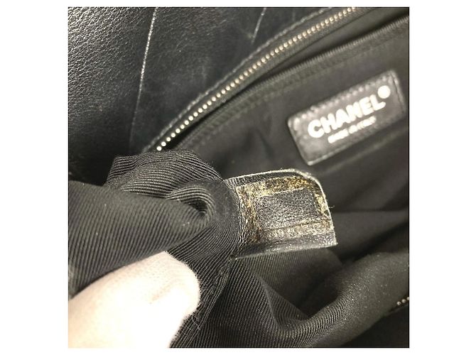 Timeless Bolso tote Chanel CC Logo Coco Mark V-Stitch Negro - vista 12