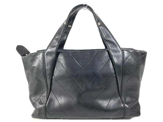 Timeless Bolso tote Chanel CC Logo Coco Mark V-Stitch Negro - vista 2