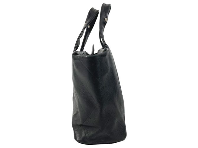 Timeless Bolso tote Chanel CC Logo Coco Mark V-Stitch Negro - vista 3
