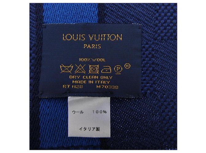 Louis Vuitton Nachrichtenschal Braun Rot Marineblau - Ansicht 3