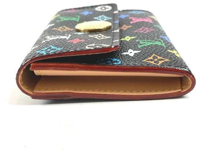 Louis Vuitton Monogram Multicolore Coin Purse Black Multiple colors - view 4