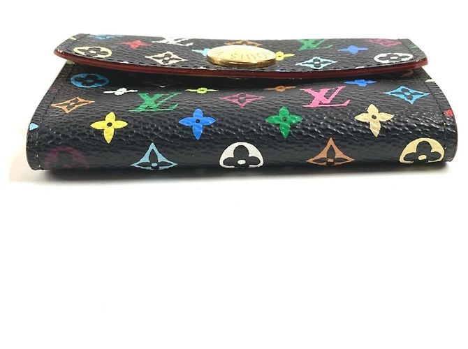 Louis Vuitton Monogram Multicolore Coin Purse Black Multiple colors - view 5