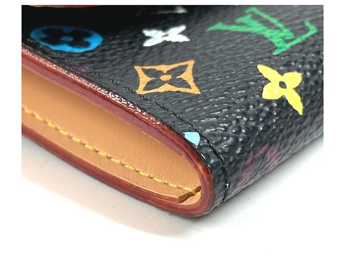 Louis Vuitton Monogram Multicolore Coin Purse Black Multiple colors - view 7