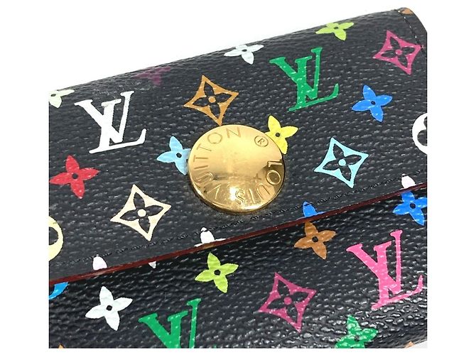 Louis Vuitton Monogram Multicolore Coin Purse Black Multiple colors - view 8
