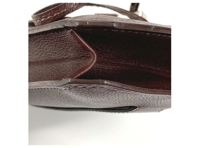 Bolso sobre de cuero marrón Hermès Castaño - vista 10