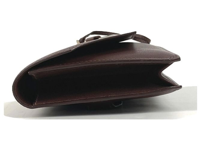 Bolso sobre de cuero marrón Hermès Castaño - vista 6
