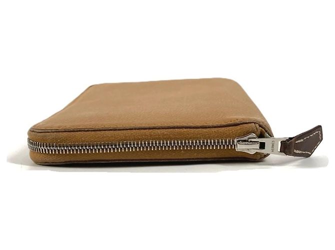 Cartera de seda Azap Long de Hermès Beige - vista 6