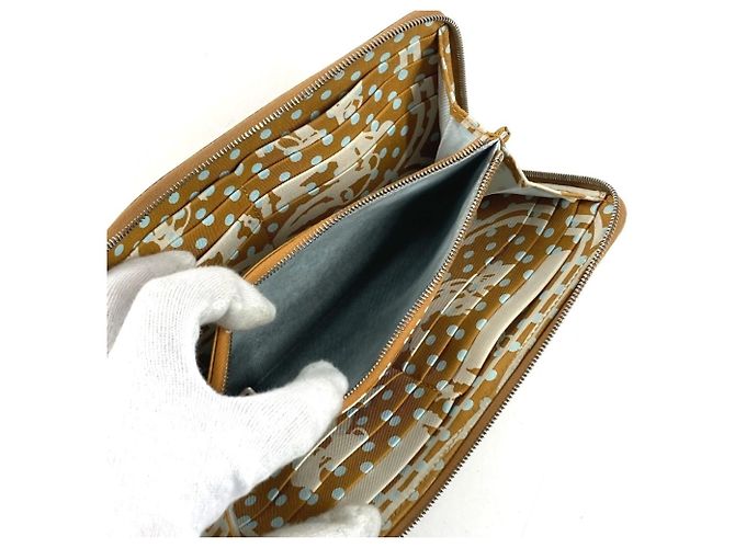 Cartera de seda Azap Long de Hermès Beige - vista 8