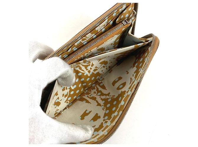 Cartera de seda Azap Long de Hermès Beige - vista 9